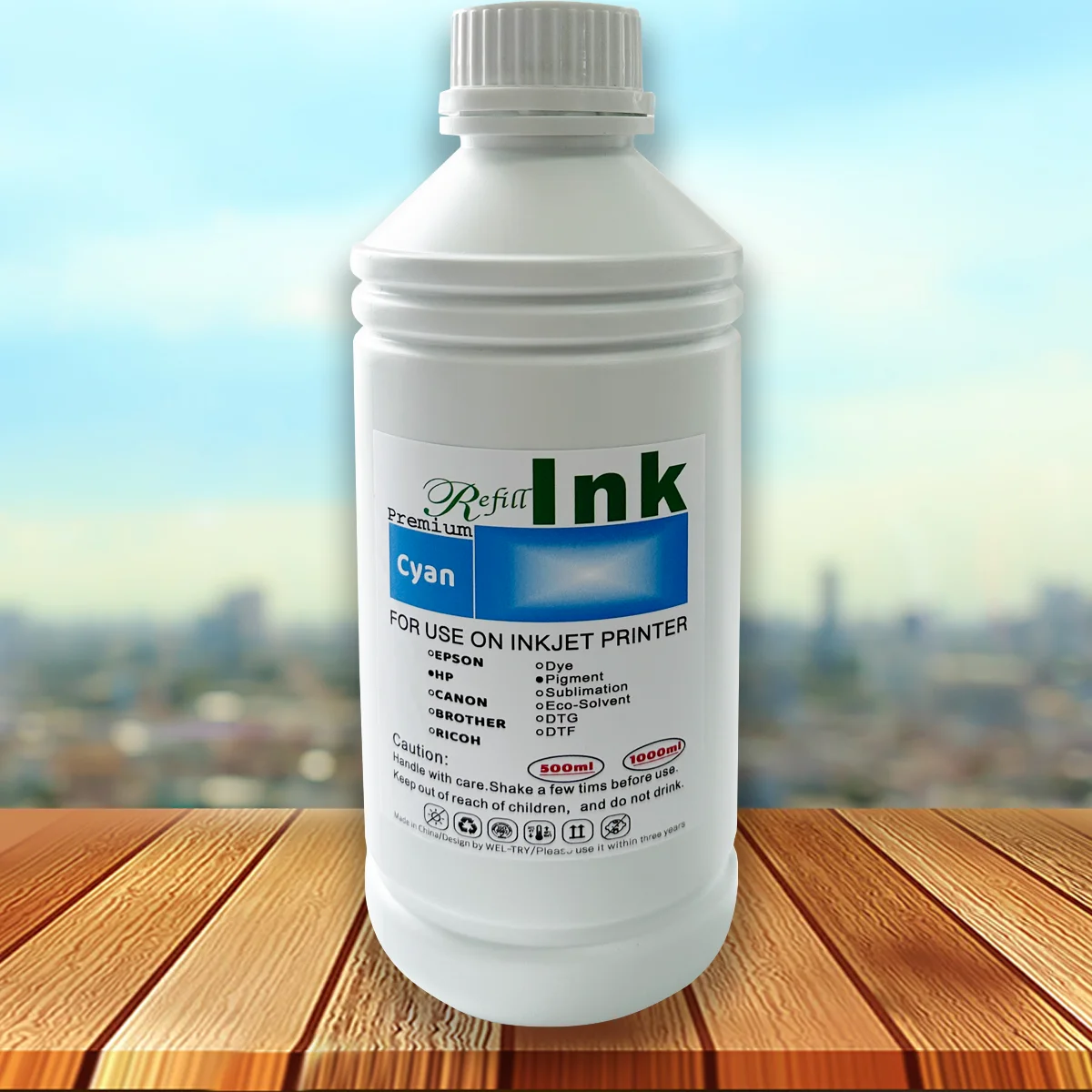 Wel-Try 1000ml pigment ink for hp inkjet Printer Compatible for hp pigment ink Anti-fading uv for hp pagewide officejet printer