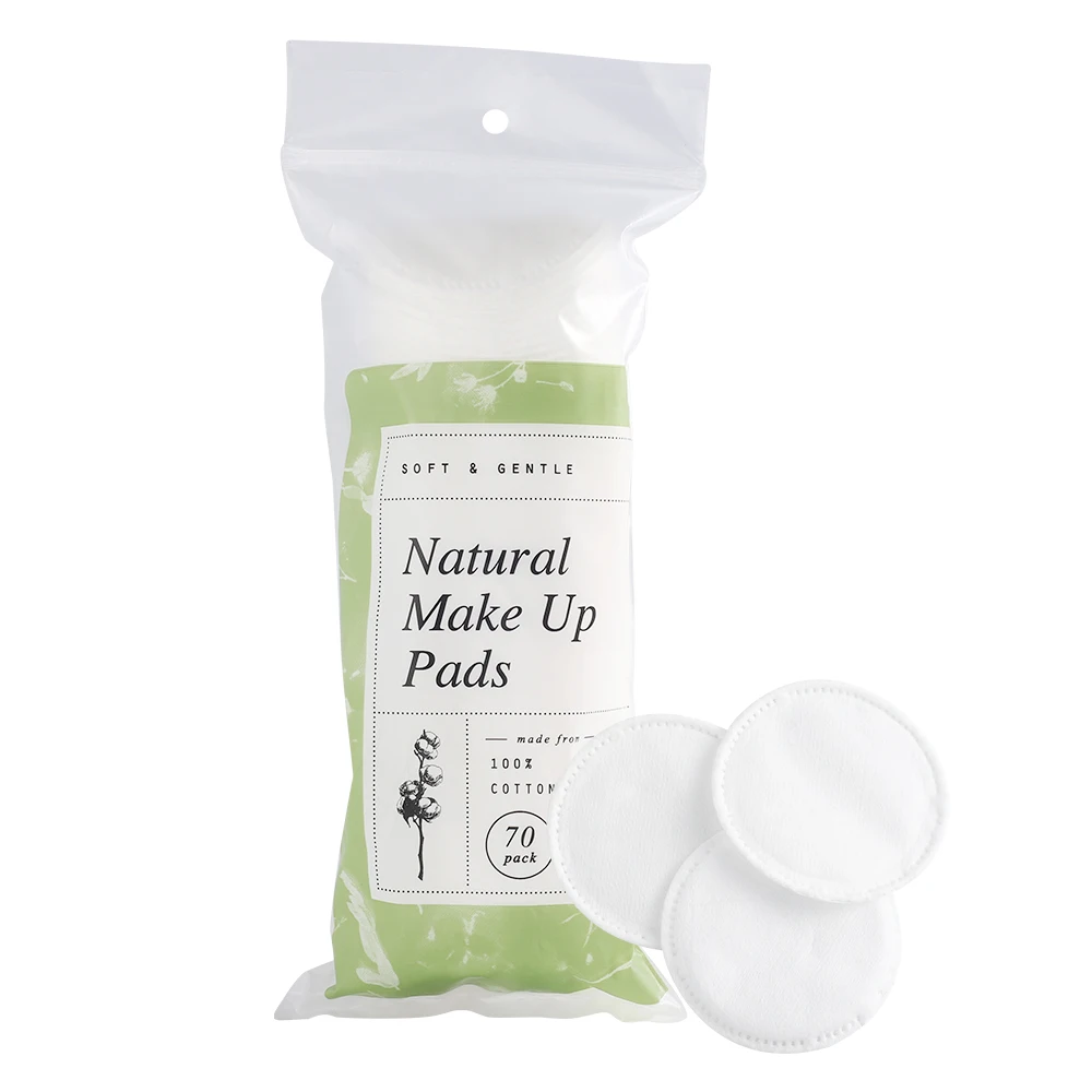 
Amazon Hot Style 70PCS Reusable Bamboo Make up Remover Pads Round Cleansing Face Bamboo Remover Reusable Makeup Cotton Pads 