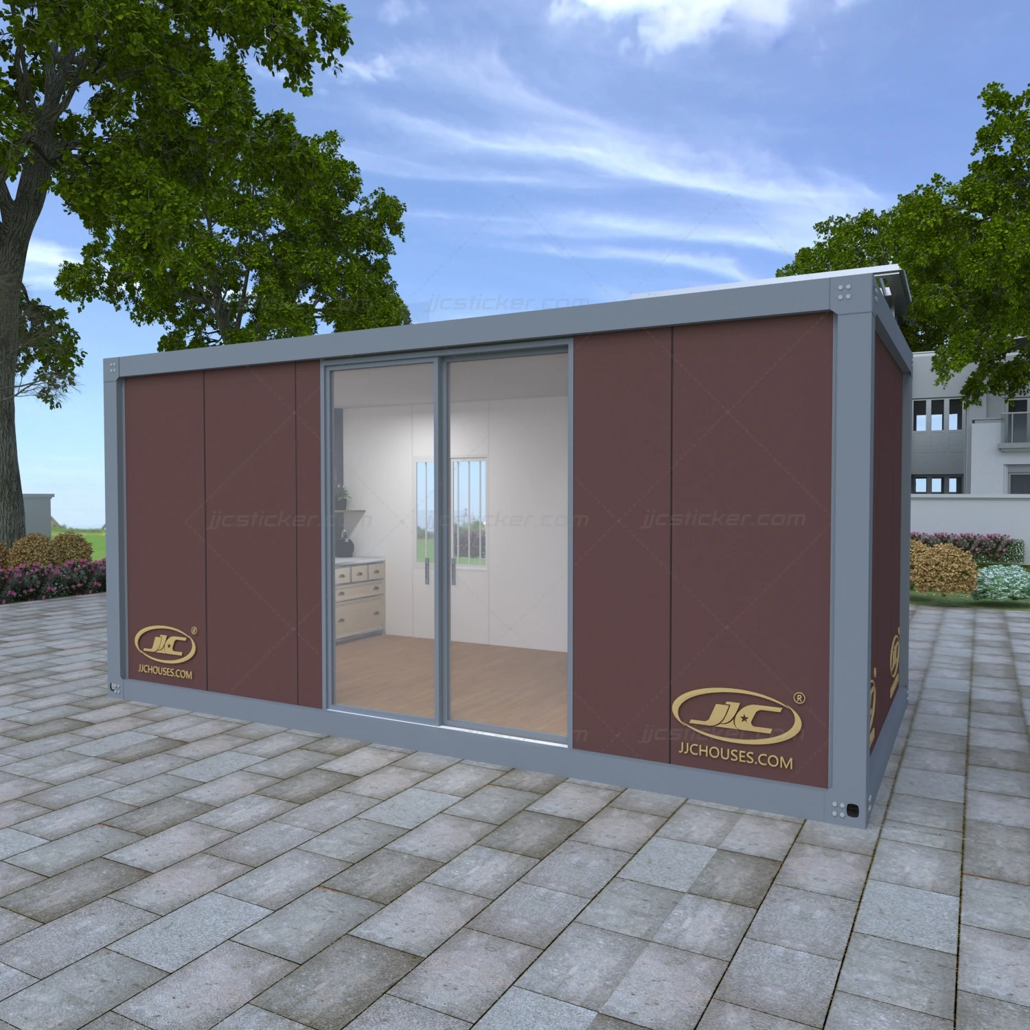 4 bedroom loft design container prefab houses,expandable container house inside supermarket,30ft green house containers