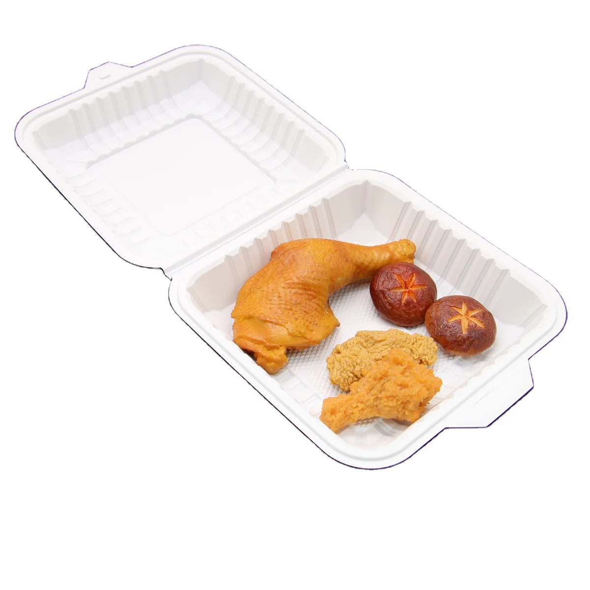 Customized takeaway packaging containers bio degradable food boxes bamboo tableware