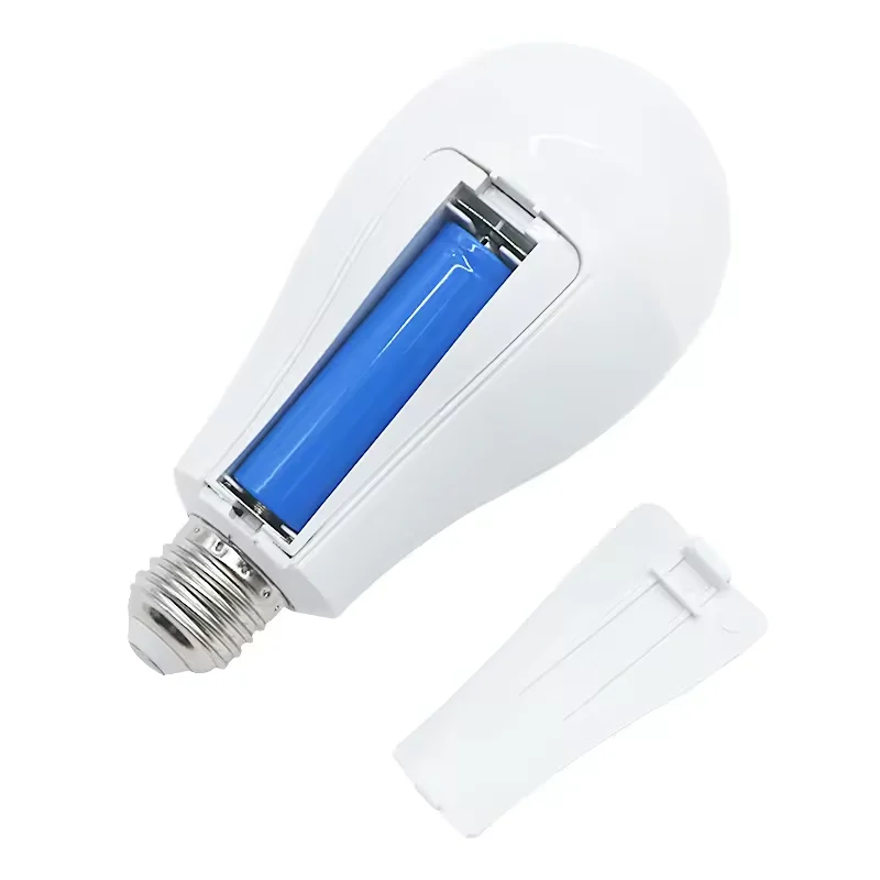 Portable Emergency LED Bulbs 15W Battery Backup Bulb Lanterns Lamps Rechargeable Emergency Light with 2 Pcs Built-in Battery