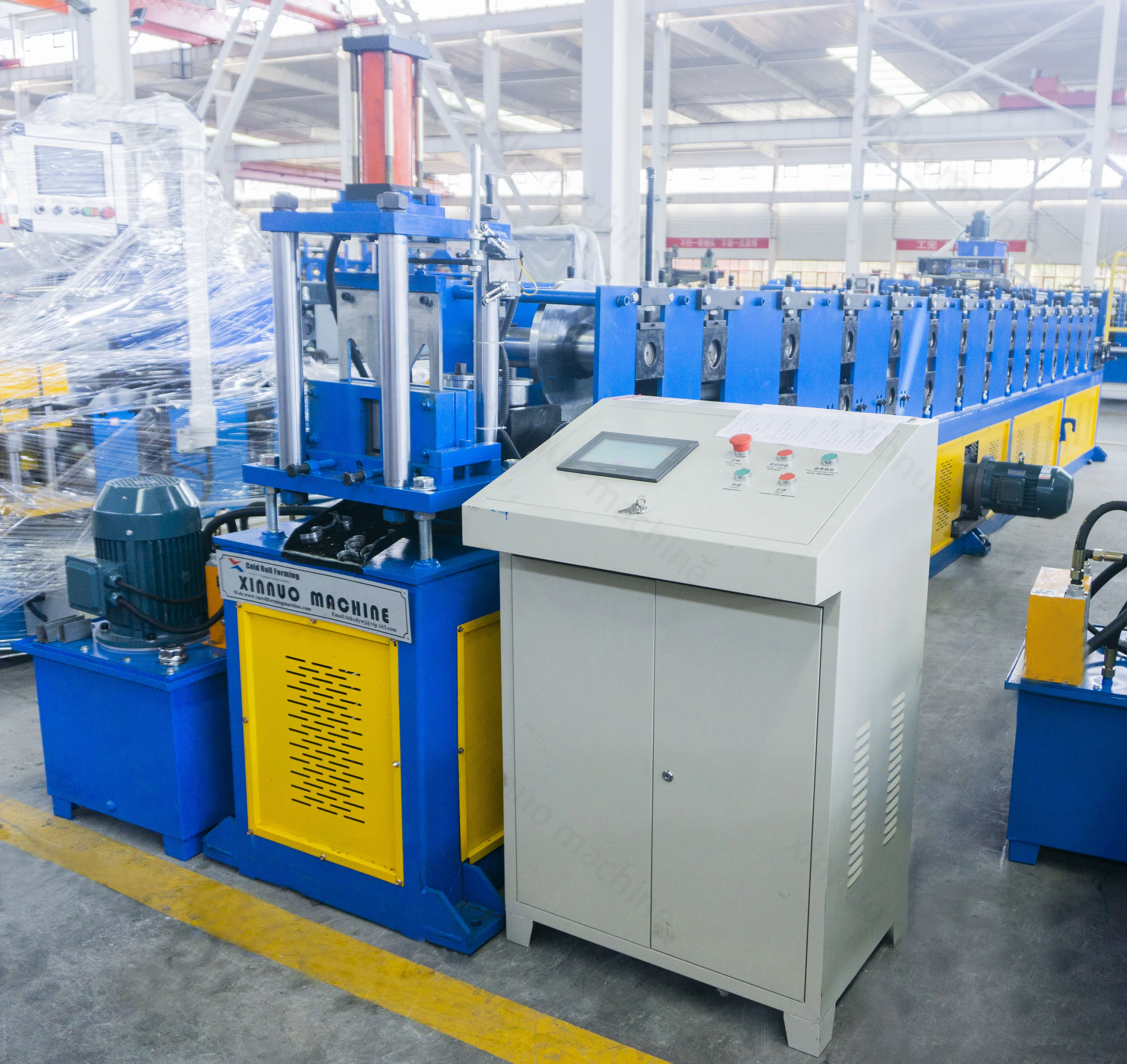 Metal Roller Shutter Slideway Guide Rail Plate Roll Forming Machine/Roller Shutter Door Support Rail