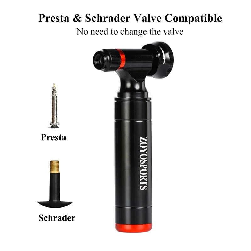 Portable Co2 Pump Cartridge Adapter Bicycle Accessories Co2 Pump Cartridge Adapter Fv Av Compatible Co2 Pump Cartridge Adapter