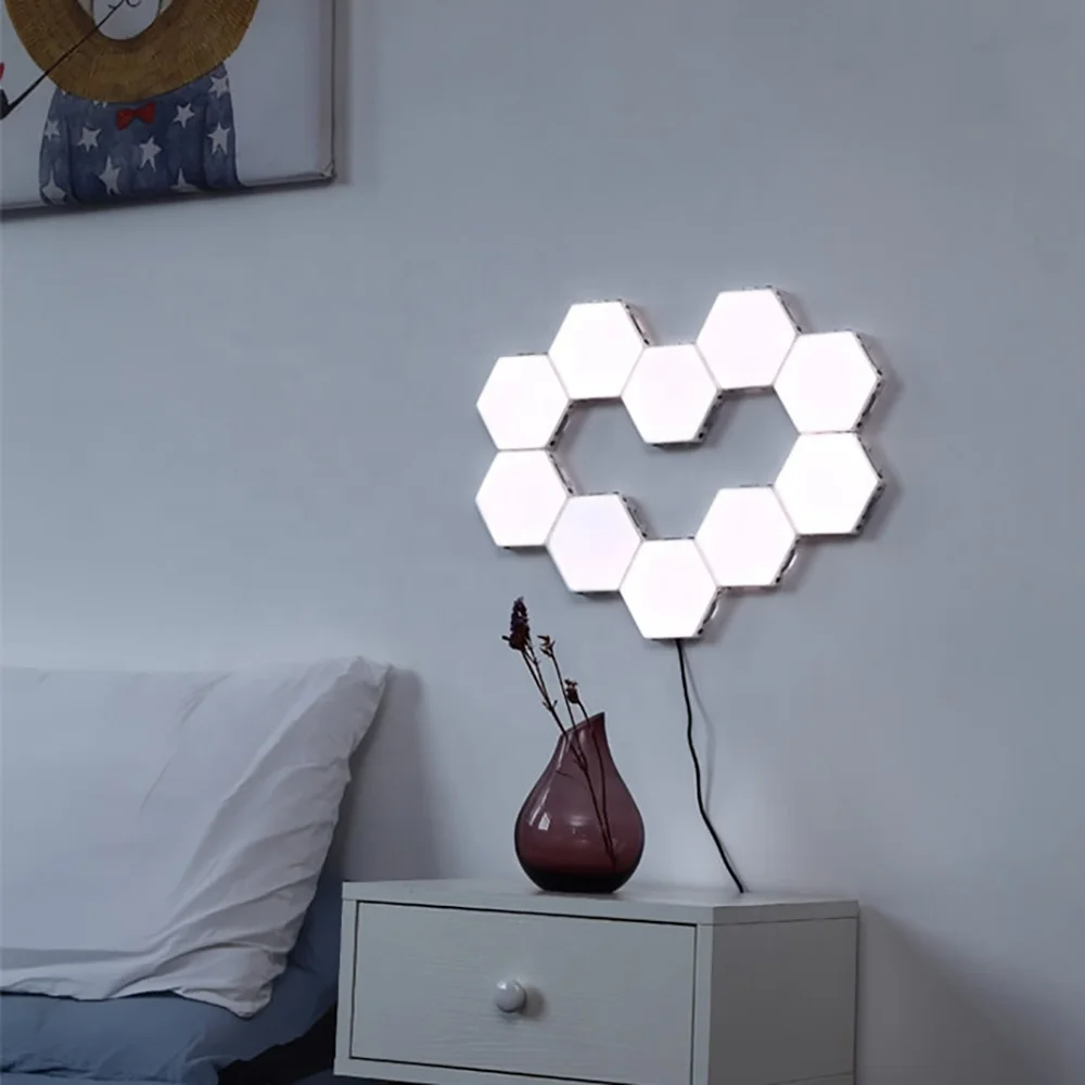 Hot Selling Modern Led Night Lights Quantum Lamp Modular Touch, New Design Quantum Hexagon Lights