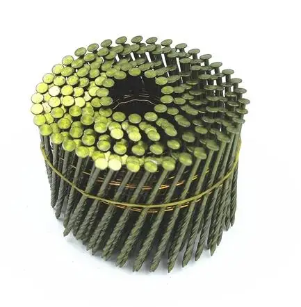 Yellow Coated Wire Coil Nails for Pallet with High Quality and Competitive Price
