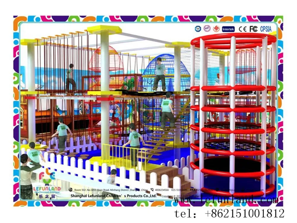 Lefunland Крытая веревка приключения в игровой площадке домашнее развлекательное оборудование для скалолазания