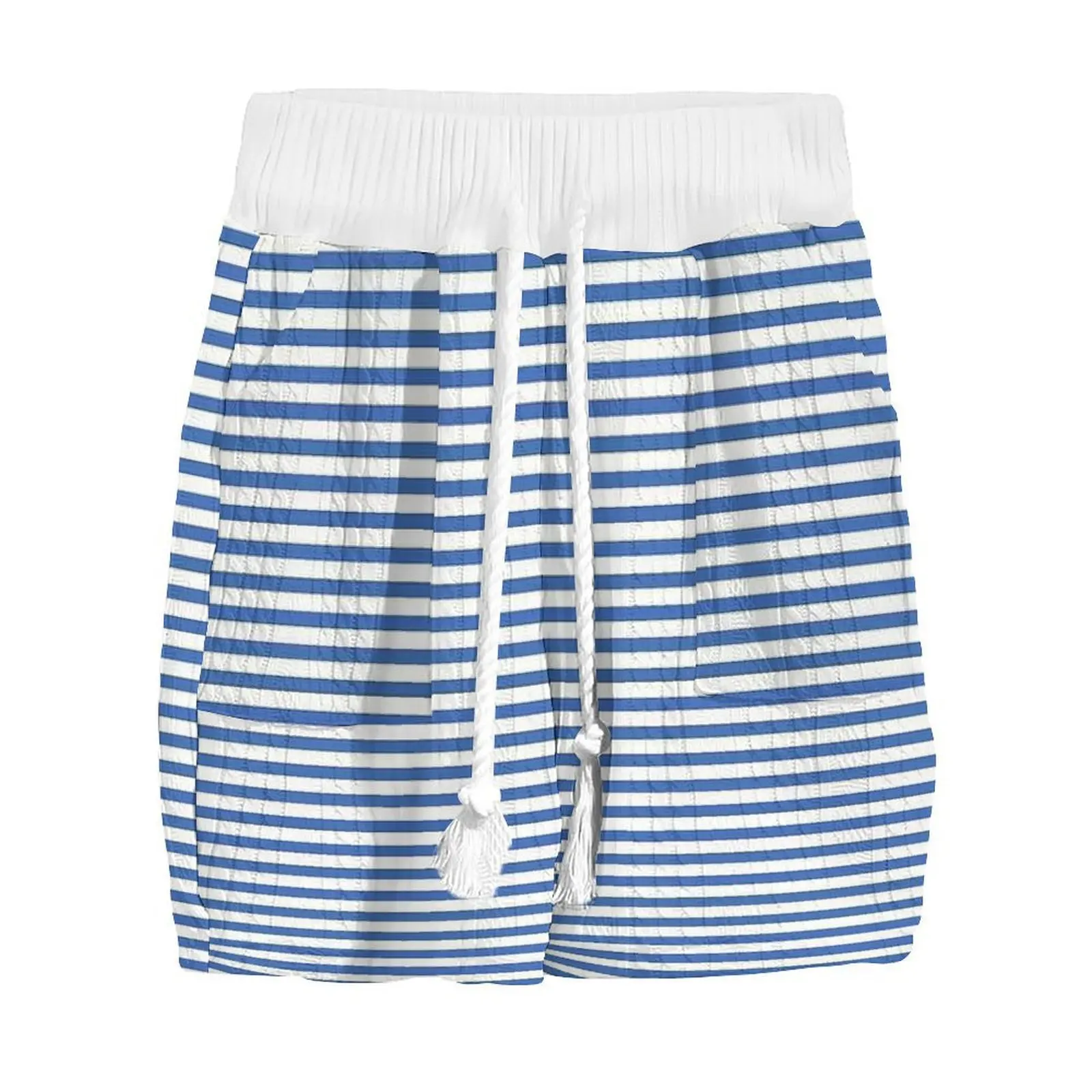 Fashion Logo Custom Men Knitted Top Knitwear Mesh Hollow Out  Knitwear Summer Knit T-shirt Crochet Shirt and Shorts Sets