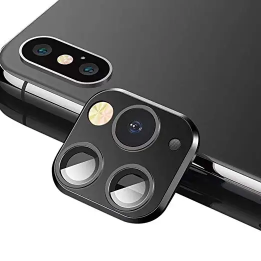 Full Cover Aluminum alloy Phone Camera Lens Protector for iPhone x xr xs xs max Change to iPhone 11 pro