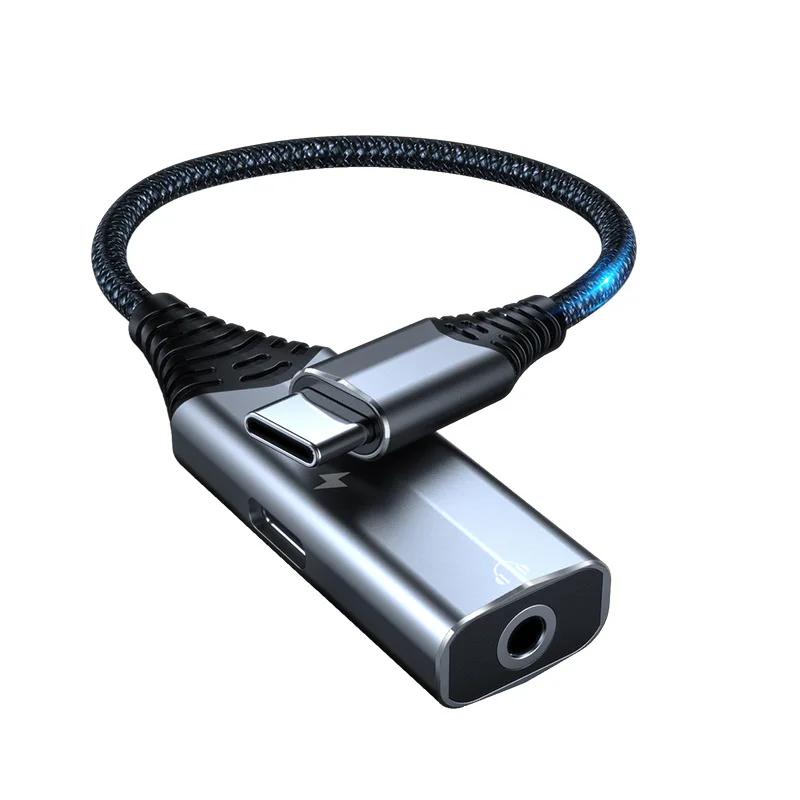 type c 2in1 audio digital aux adapter usb type c to 3.5mm aux headphone adapter