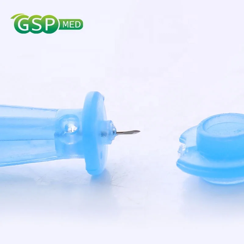 
2021 Best sale Disposable medical supplier stainless steel single use blood lancet 