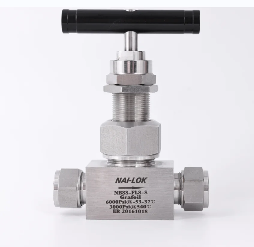 Hastelloy High Pressure 6000psi Needle Valve Union Bonnet 1/2 OD Petroleum Industrial Instrument Needle Valve