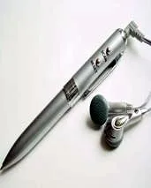 Button batteries power supply writing radio Function fm type portable writing ball pen radio