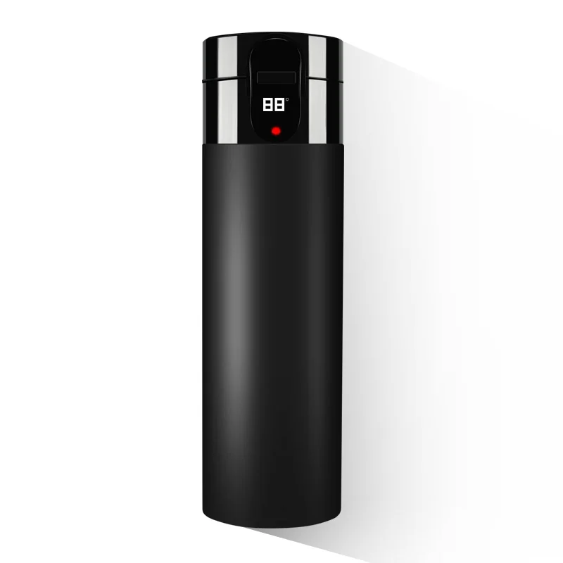 
Eco-Friendly Temperature Display Smart thermos flask and portable commuter bottle one hand open with reasonable 320ml capacity 
