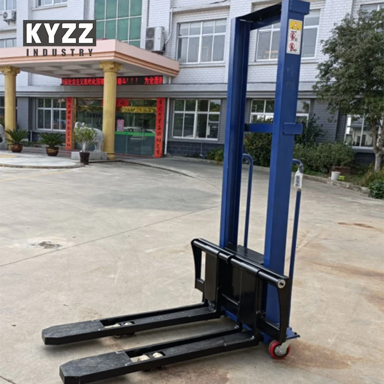 1.3m 1.6m 980kg  semi electric self-loading self loading pallet stacker