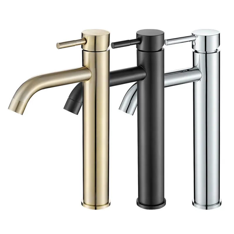 Роскошный домашний Высококачественный золотой матовый смеситель для раковины