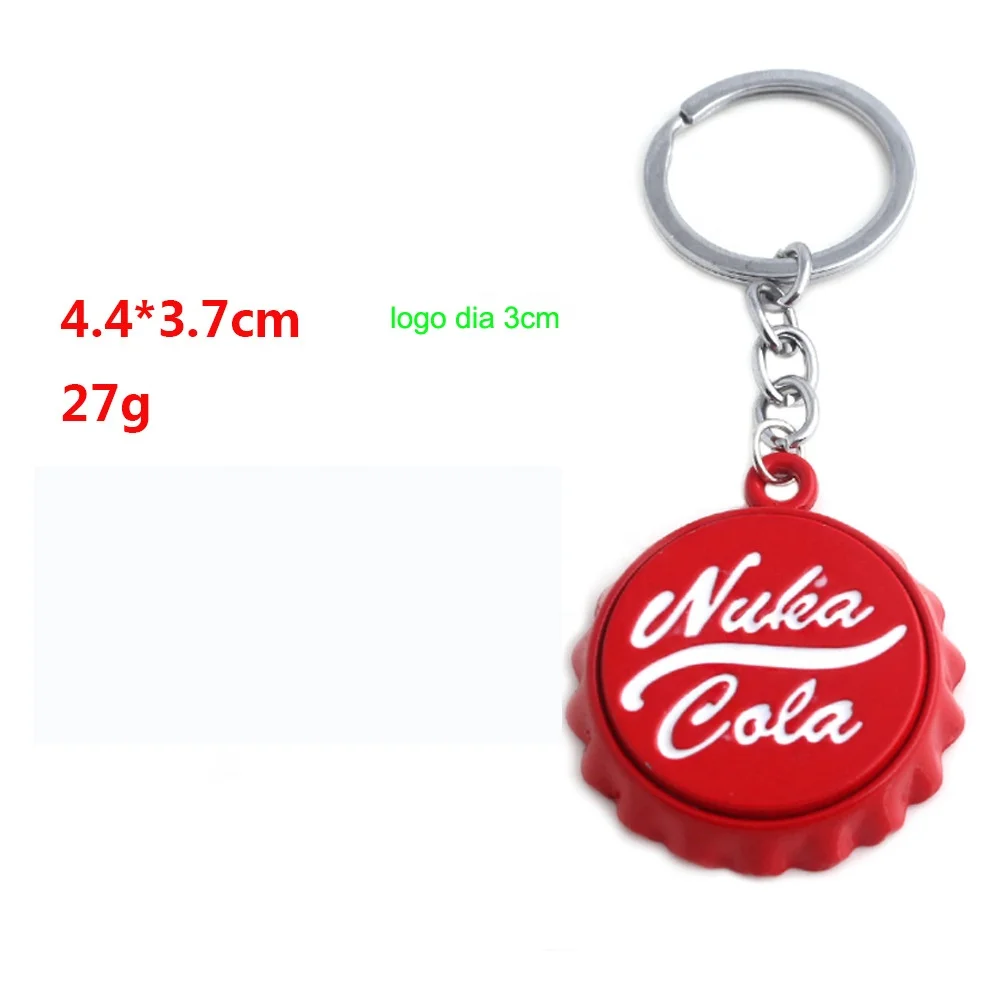 Promotional Game Nuka Cola bottle opener keychain Pendant Pip Boy Jewelry Gift Metal Keyring