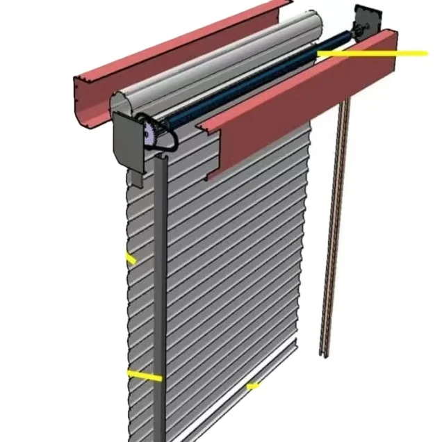 Popular sell Rolling Shutter Strip with full holes Shutter Door Roll Forming Machine Automatic punching and cutting