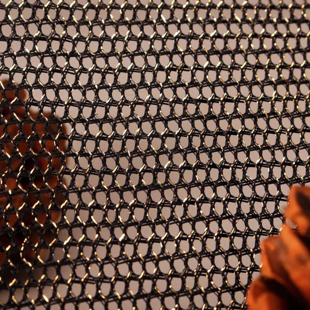 Fabric Supplier 75D Hexagonal Hard Mesh 100% Nylon Polyester Breathable Lining Tent Hard Mesh Fabric