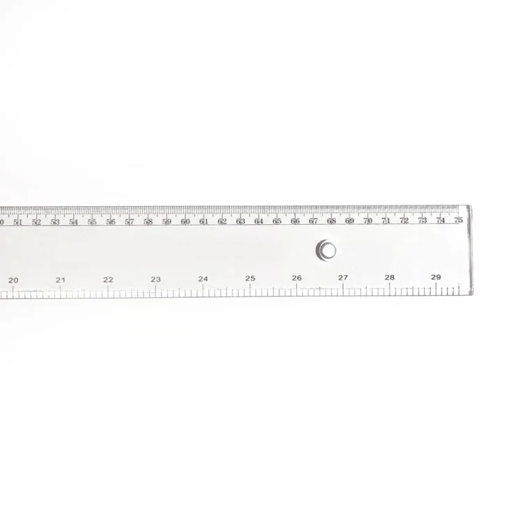 Clear Accurate Plastic Metric Removable T Shape Square Ruler 75cm Transparent Measuring Ruler T Square