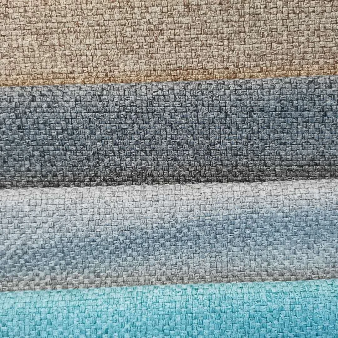100%polyester linen look sofa home textile upholstery fabric