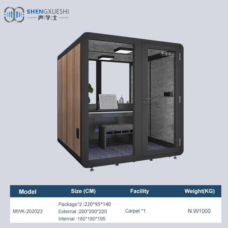 OEM custom soundproof phone booth meeting pod indoor 4 seat modular working pod office phone pod for private call and meeting