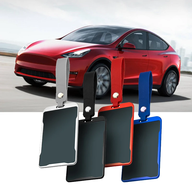 New Aluminum Alloy For Tesla Model 3 Model Y Car Card Key Holder Protector Case Cover Full Cover Accessories