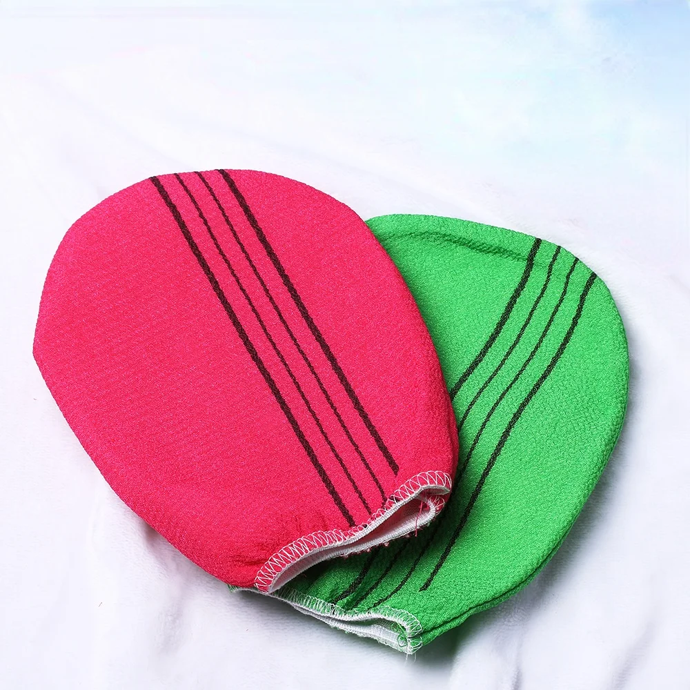Hot selling Durable fiber exfoliating bath towel Korean fashion bath products exfoliating glove exfoliating mitt