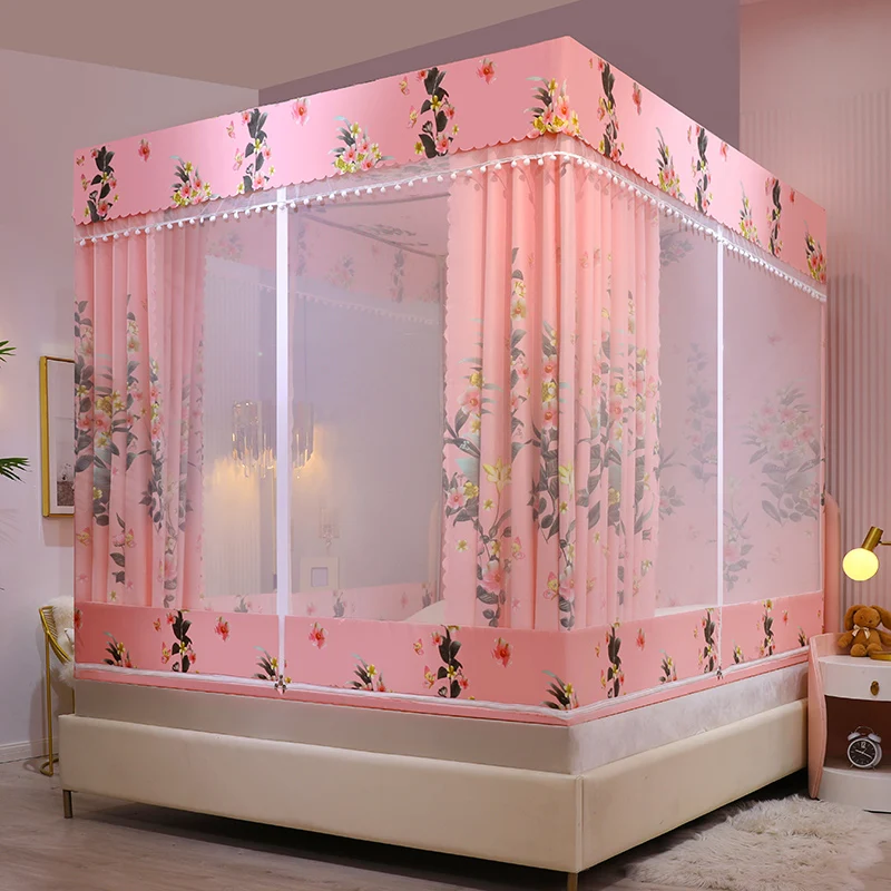 Mosquito Net For Bed Square Romantic Queen Size Double Bed Net Canopy Luxury Mosquito Tent Mesh