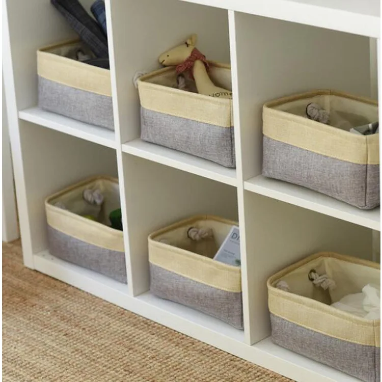 Amazon hot lego storage boxes mini storage box cotton and linen storage boxes for closet