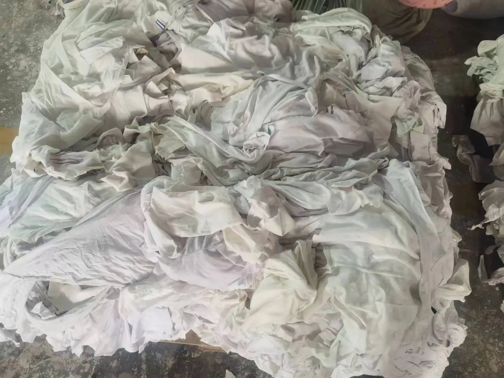 Industrial cleaning cloth cotton white t shirt rags marine cotton wiping rags