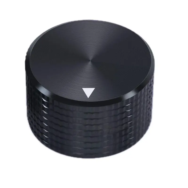 CNC Machined Amplifier Rotary Switch Audio Volume Control 6mm Knurled Potentiometer Aluminum Knob