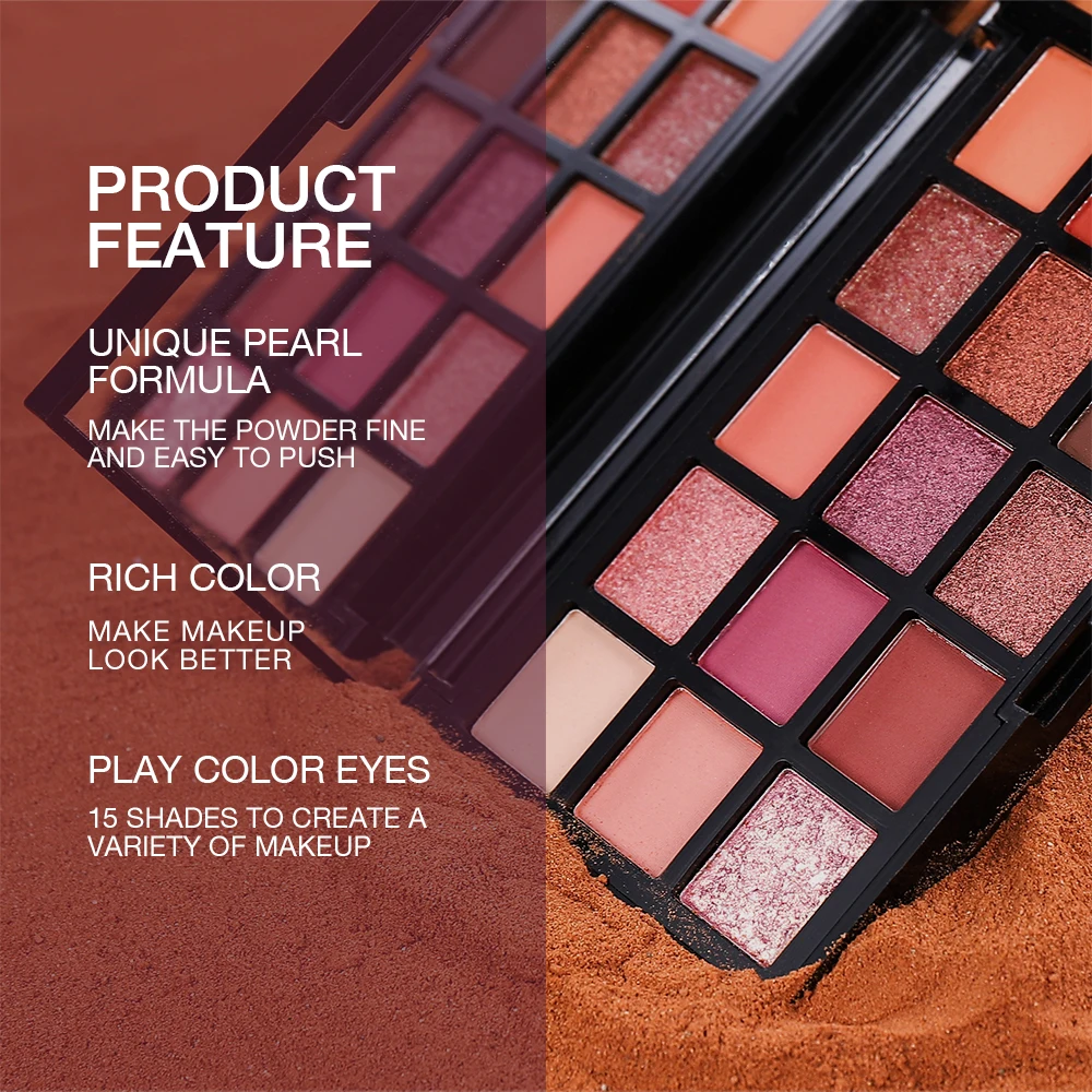 Hot Selling Super Quality Eyeshadow Wholesale 15 Colors Animal Eye Shadow Palette Customized sombras