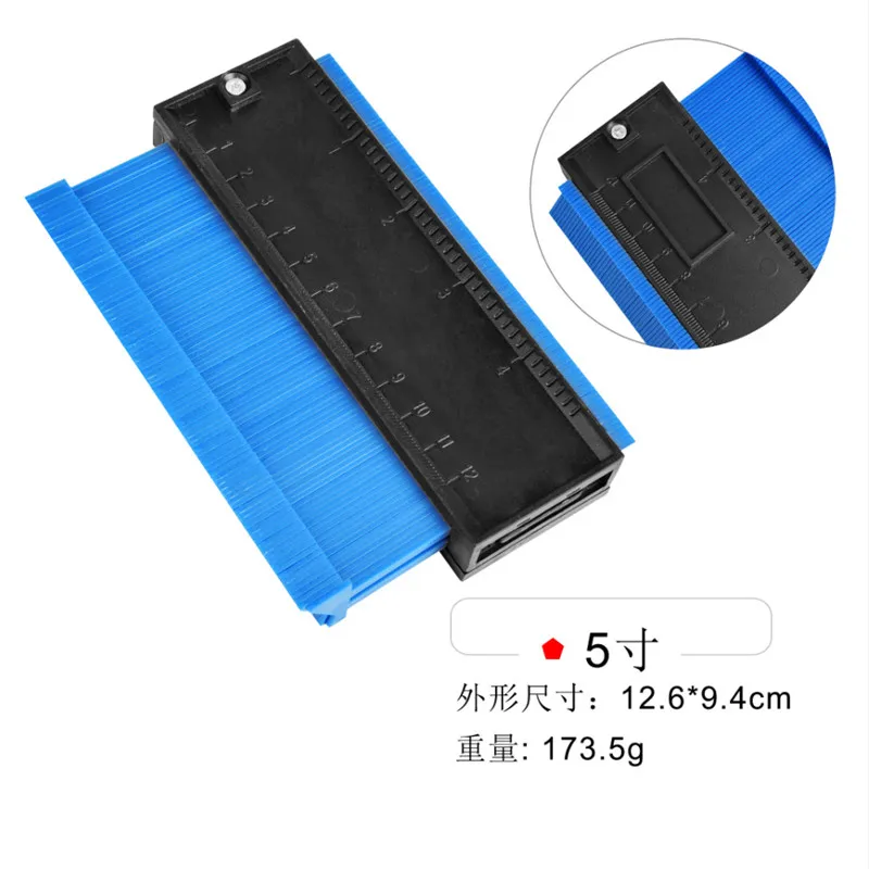 
Copying ruler arc ruler profile woodworking tool irregular profile gauge profile shaper 