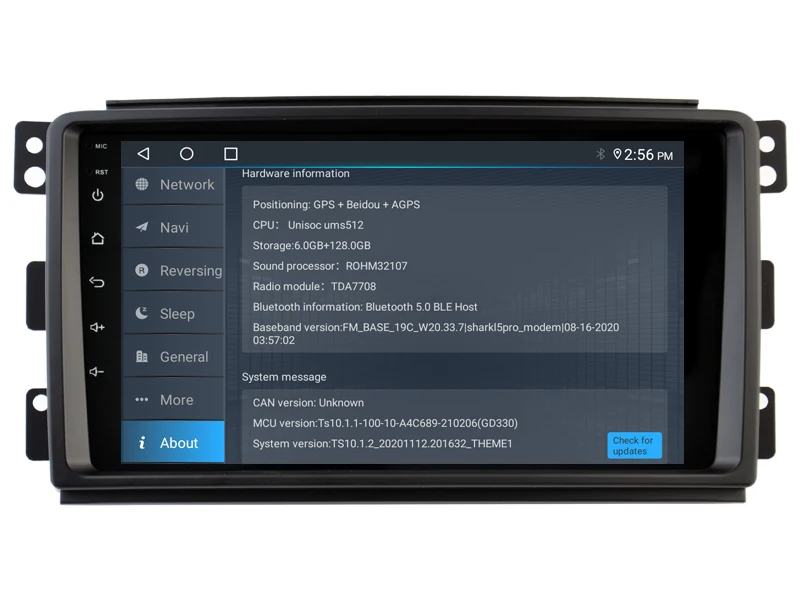 Автомагнитола WITSON на Android для Mercedes Benz Smart Fortwo 2005-2010 GPS-навигация Carplay