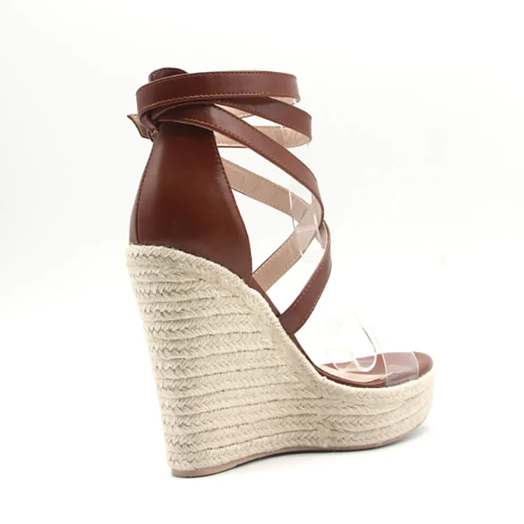 
2020 new arrival wedge lady sandals bundle malaysia women shoes women thick sole girl summer shoes high heel platform wedge 