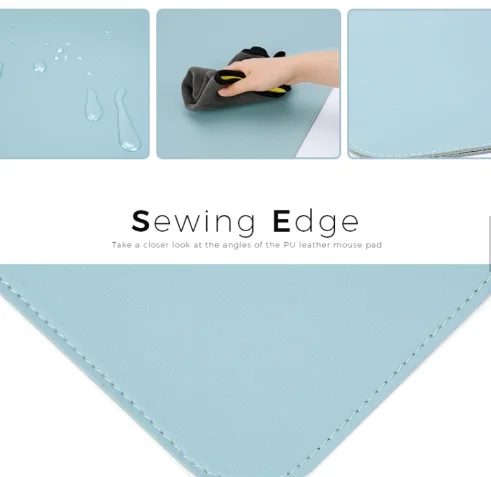 Multi-functional High-quality Ultra Thin Waterproof PU Leather Mouse Pad Dual Use Desk Writing Mat for work