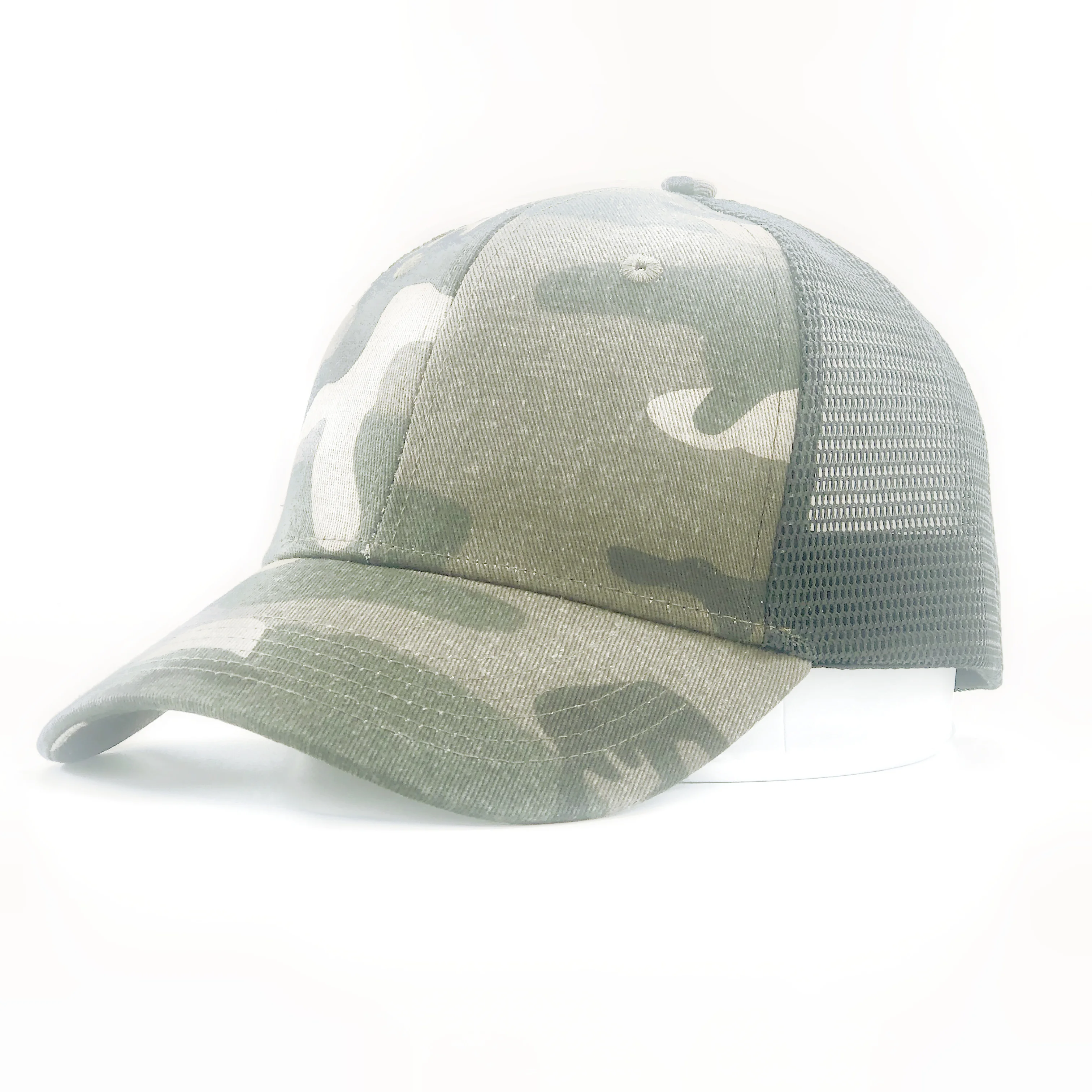 Fashion 5 panel camouflage color gorras mesh trucker caps hats mens custom printing
