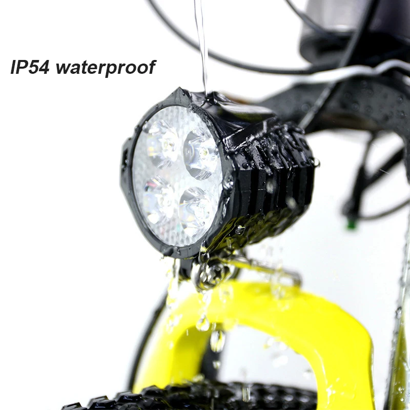 Headlight 48v 60v Waterproof e bike Front Lights LED Light for Bike With Horn