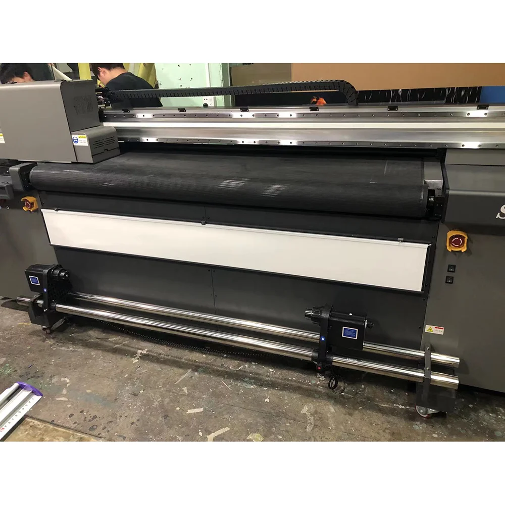 Large Format 1.8m digital inkjet Machine UV I3200 Hybrid Belt Textile Printer