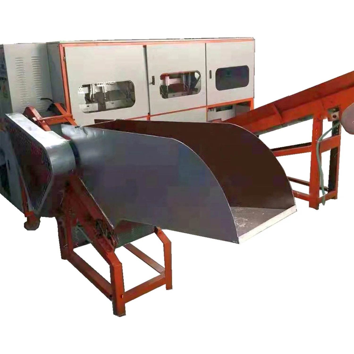 Circular loom bobbin waste yarn automatic processor