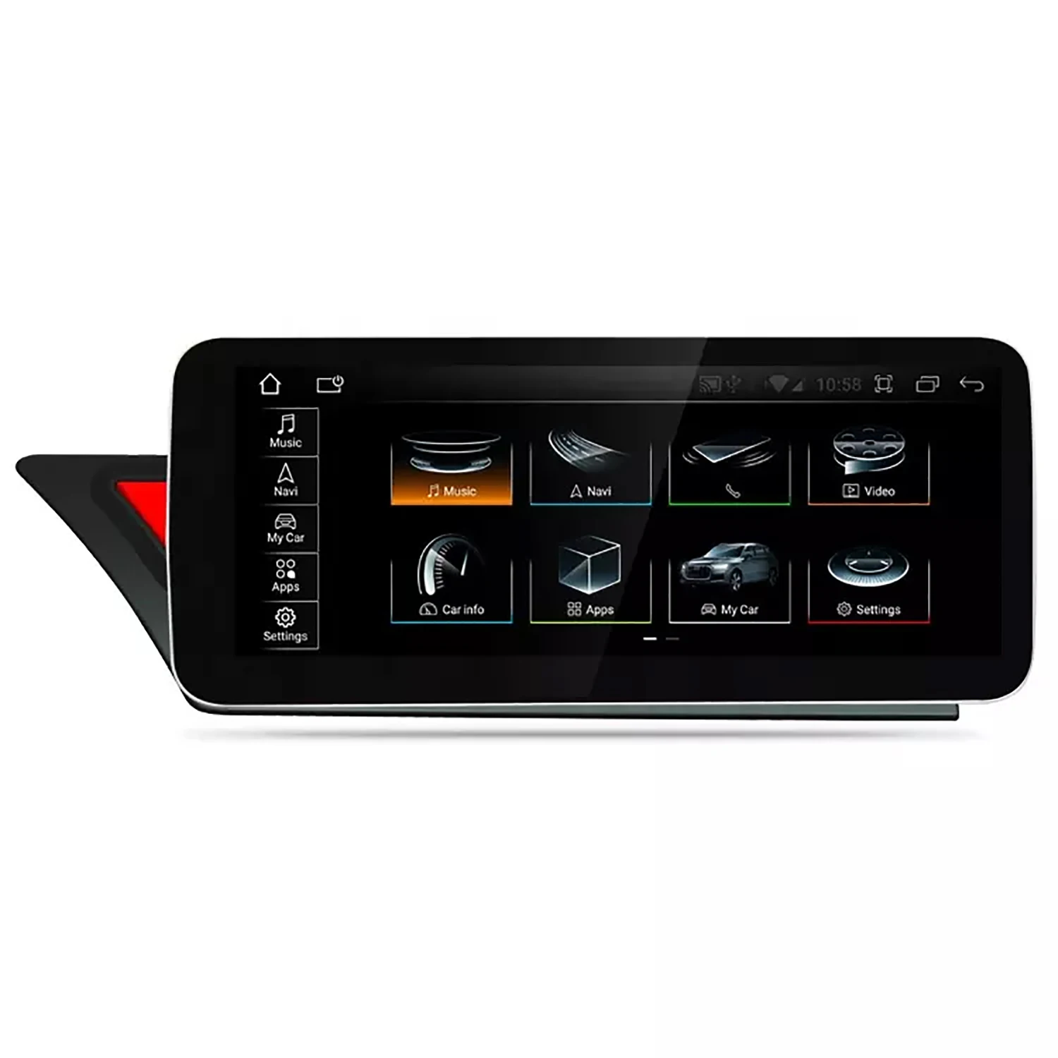 12.3 Inch Android 10 Touch Cae Stereo Radio Navigation Mmi 2G Head Unit Screen For Audi A4 B8 A5 B7 B9 2007 2008 2010 2011 2016