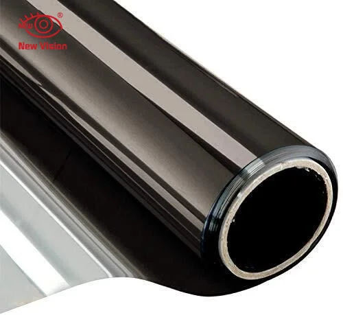 Two Way Mirror Film Black and silver Mirror Privacy Film For Glass Free Samples Available Self-Adhesive Films