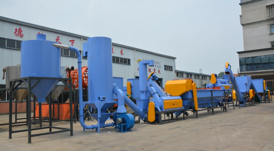PP PE pipes plastic barrels Recycling Line PE PP Bottle Crushing Recycling Plant LDPE Washing Plastic Recycling Machine