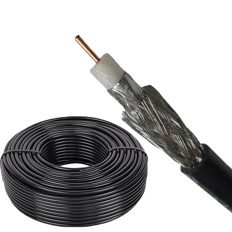 High Quality Factory Price antenna TV cable  RG6  RG59 RG58 LMR400 LMR240 LMR600 Coaxial Cable Loss Coaxial Cable