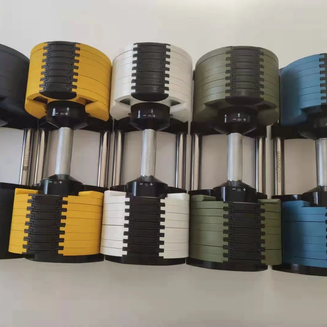 Новинка 2022, стильные товары для фитнеса и тяжелой атлетики с шагом в 80 фунтов и 5 фунтов, регулируемые гантели для продажи