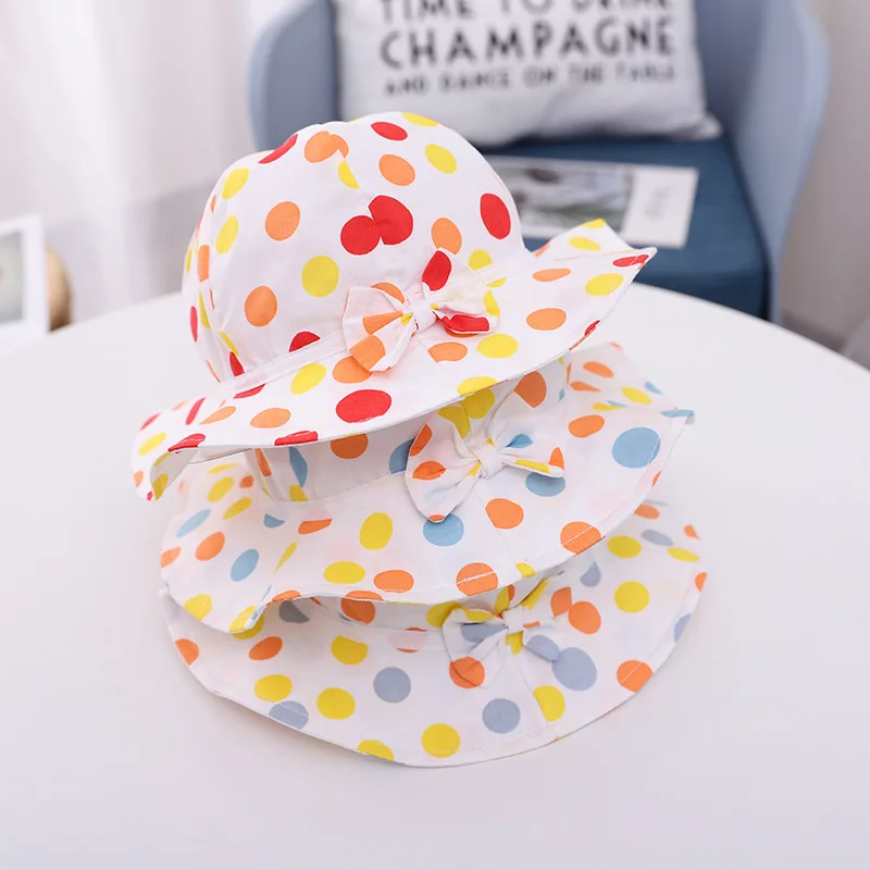 Wholesale High Quality Baby Boy Girls Double-Sided Fisherman Hat Print Cotton Cartoon Pattern Cute Bucket Hat For Kids Children