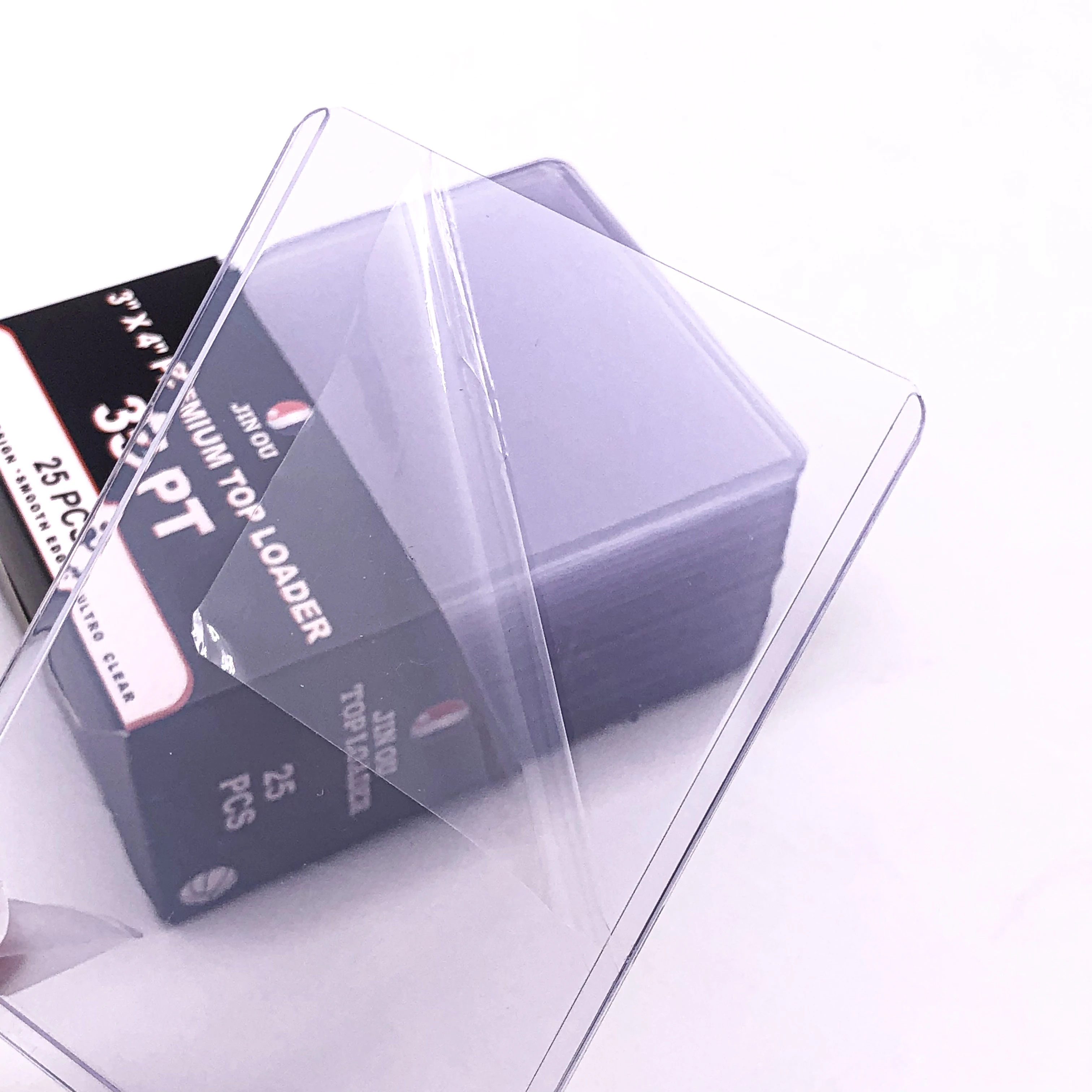 Premium 2 sides film coated PVC topload seamless custom competitive price JO-KY-01 toploader