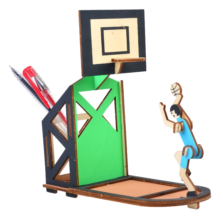 3D Online seller top-selling wooden puzzle  Factory Price Handcrafted Wood Pencil Vase