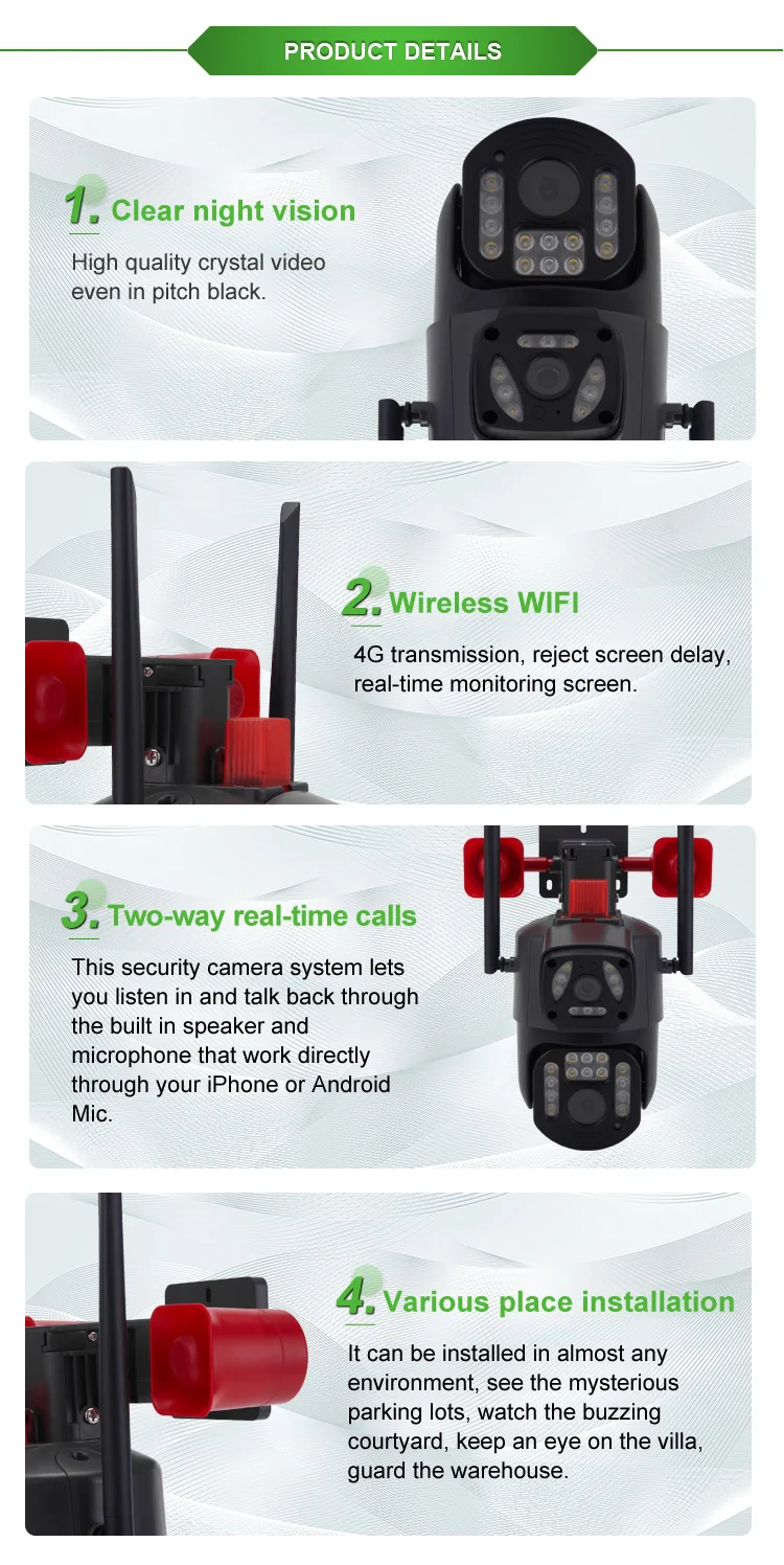 New Material Long-Lasting Hidden Mini Spy Camera For Home Security 4K