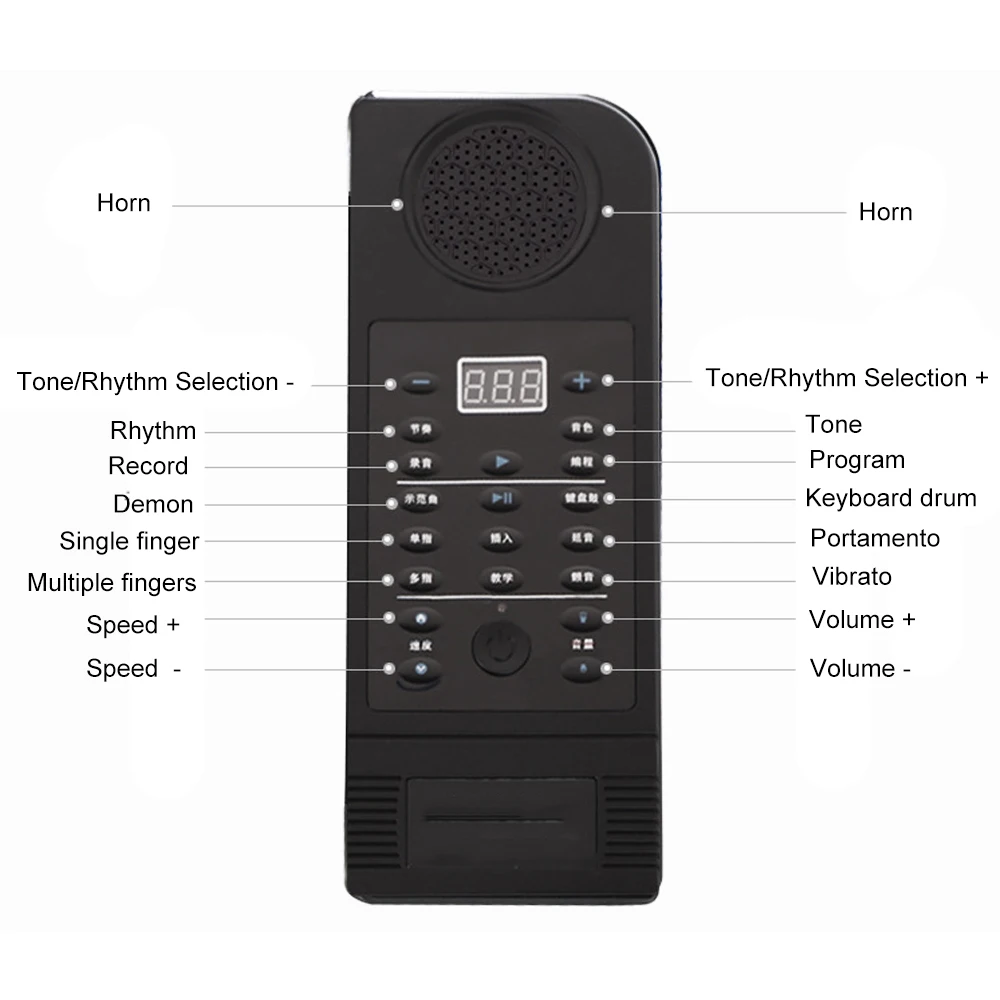 Portable Hand Roll Keyboard, 61-key Voice-over Hand Roll Electronic Piano